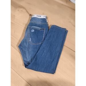 John John Denim Distressed Straight Leg Jeans Size 40 (Brazil) Medium Wash